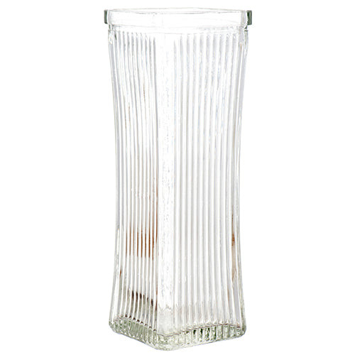 glass vase taper w line 8.5 clear clr -- 24 per case