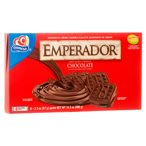 gamesa emperador chocolate 14.3 oz -- 12 per case