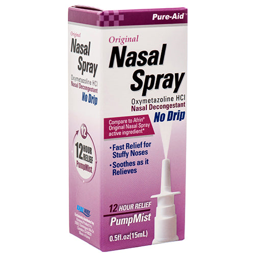 pure-aid nasal spray original 0.5 oz -- 24 per case