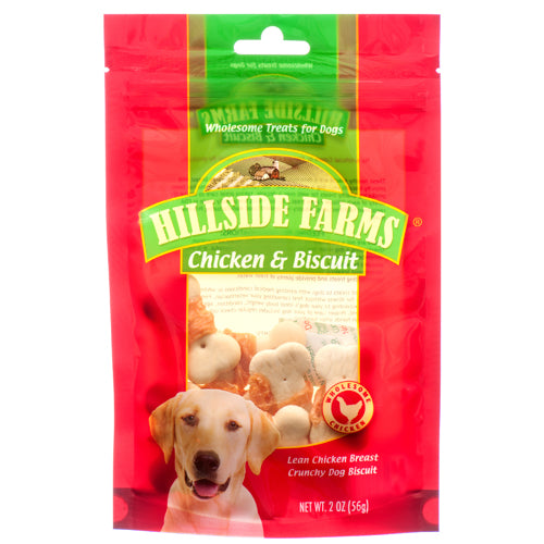 hillside farms chicken & biscuit treats - 2oz -- 48 per case