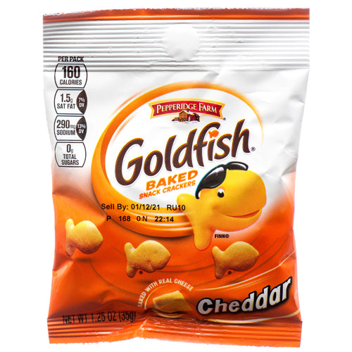 pepperidge farm goldfish cheddar crackers -- 36 per case