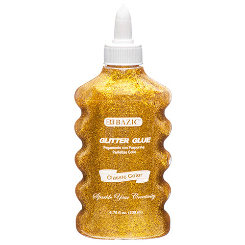 glitter glue metallic 200 ml asst color -- 24 per case