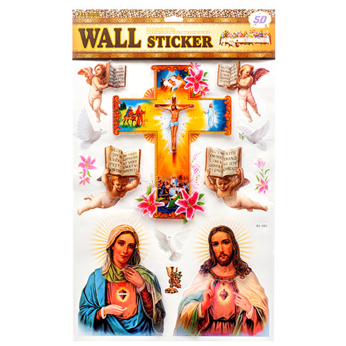 jesus wall stickers - assorted designs  -- 24 per box