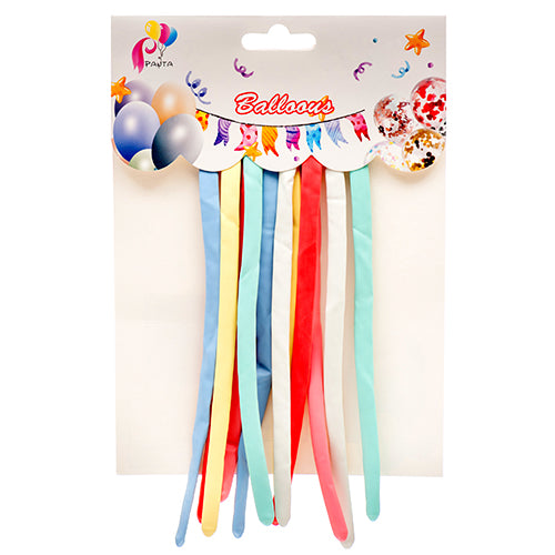 moldeling balloons - pastel colors - aa pack -- 12 per box