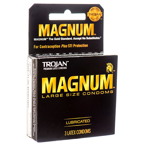 trojan magnum lubricated condoms -- 6 per box