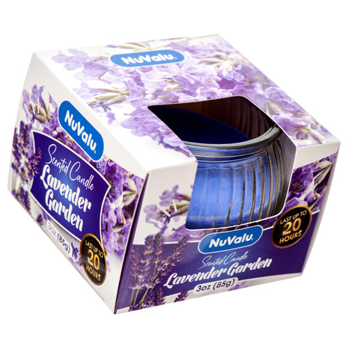 nuvalu candle tumblers - lavender garden -- 12 per case