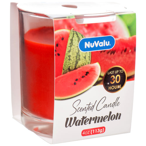 nuvalu candle tumblers 4 oz watermelon  -- 12 per case