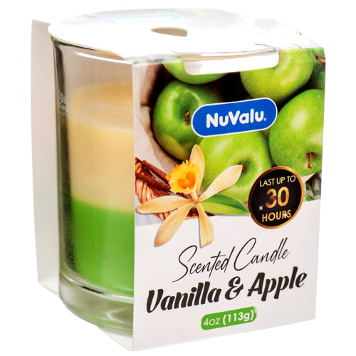 nuvalu candle tumblers - vanilla & apple -  -- 12 per case