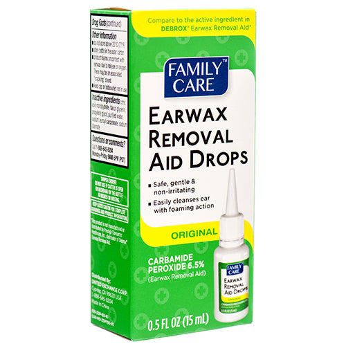 family care ear wax removal drops 0.5z -- 24 per case