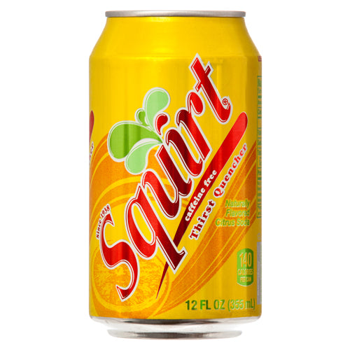 squirt soft drinks - 12oz cans  -- 12 per case