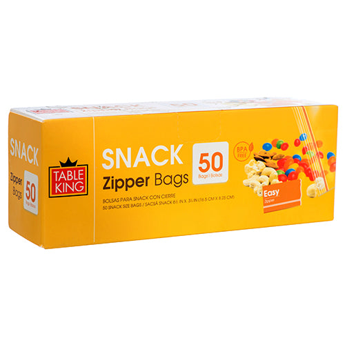 table king snack zipper bags - 50ct -- 36 per case