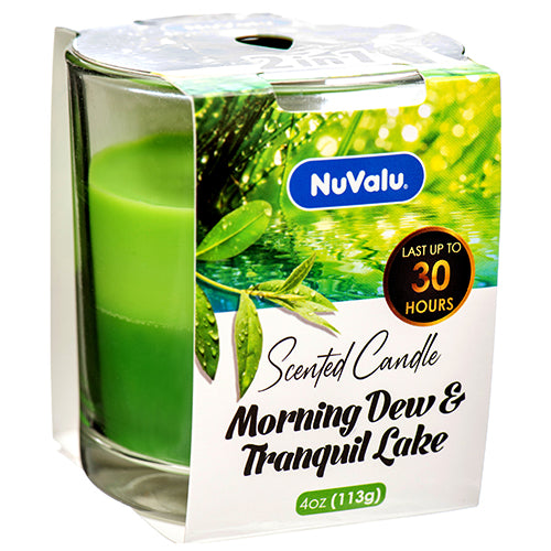 nuvalu candle tumblers - morning dew & tranquil lake -- 12 per case