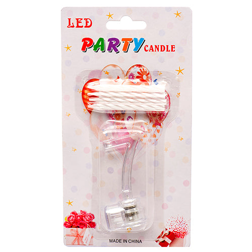 led flashing birthday candles - assorted colors  -- 12 per box