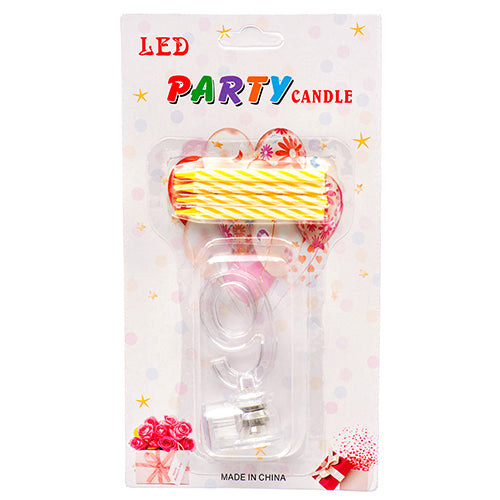 led flashing candles #9 - assorted colors  -- 12 per box