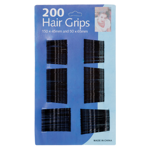 black bobby pins 200ct - bulk  -- 12 per box