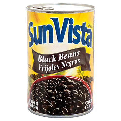 sun vista black beans - 40 oz  -- 12 per case