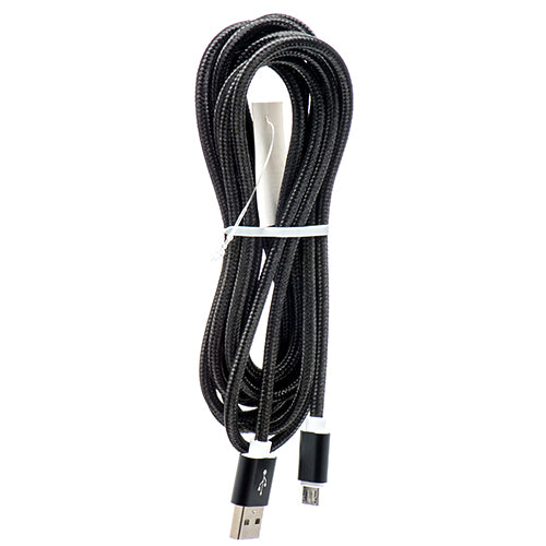 micro-usb charging cable 10ft - assorted colors  -- 12 per box