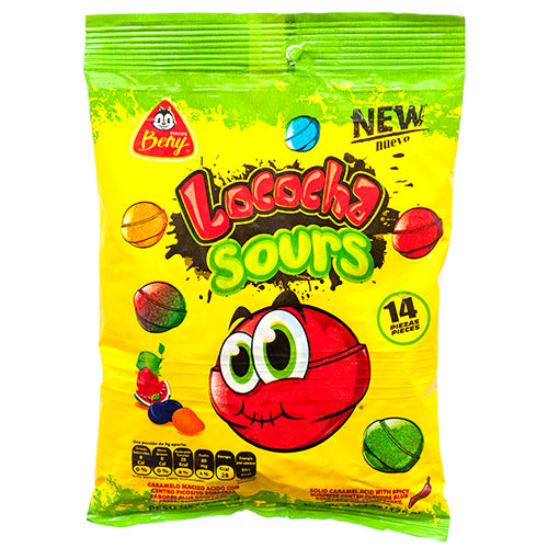 beny locochas sour candy - 12ct -- 12 per case