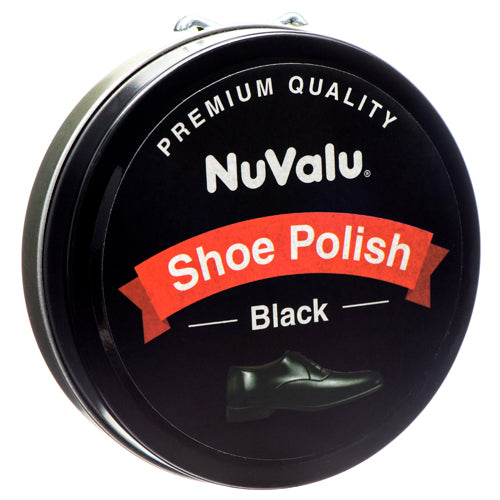 nuvalu black shoe polish paste - 80g - bulk  -- 12 per box