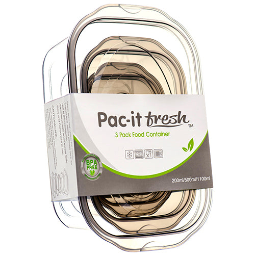 pac it fresh rectangle 3 pcs set 200 500 1100ml -- 48 per case