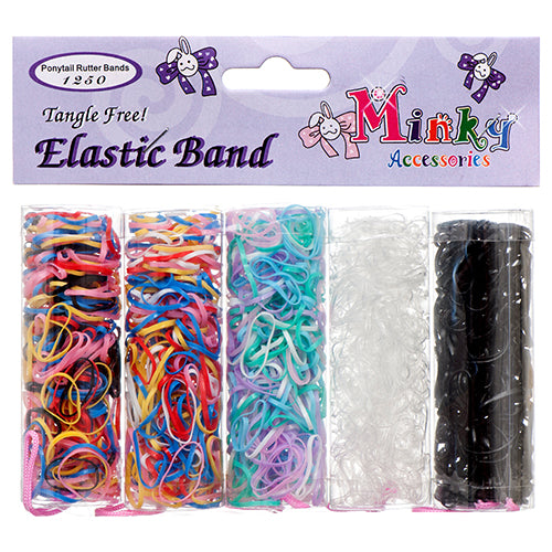 rubber band 5pk mixed colors w pouch -- 12 per box