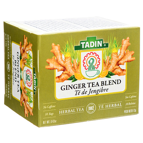 tadin ginger tea blend - all natural - 10 bags -- 48 per case