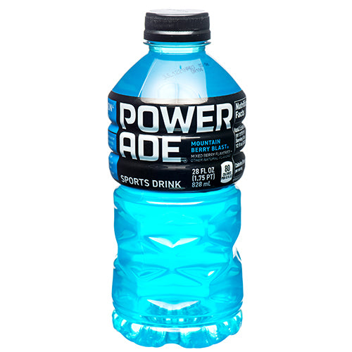 powerade mountain blast 28 oz - bulk cases of 15 -- 15 per case