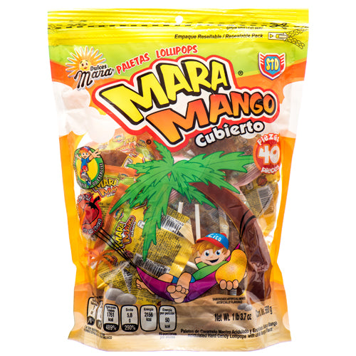 mara standard lollipop mango con chile 40ct -- 8 per case