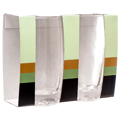 12 ounce glass tumblers - set of 2 -  -- 24 per case