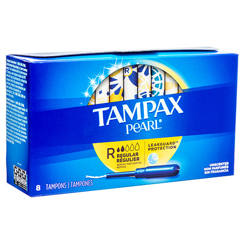 tampax pearl tampons regular unscented -- 12 per box