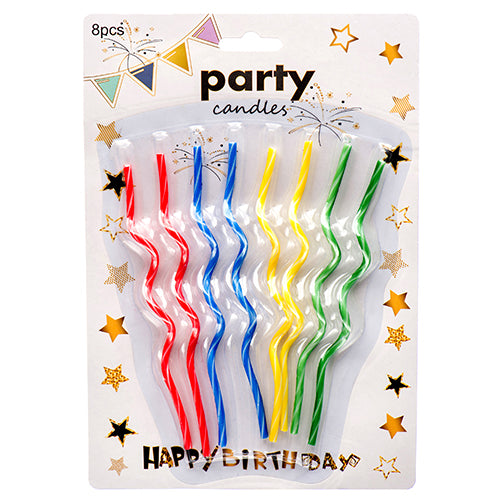 birthday candles 8 pcs -- 24 per box