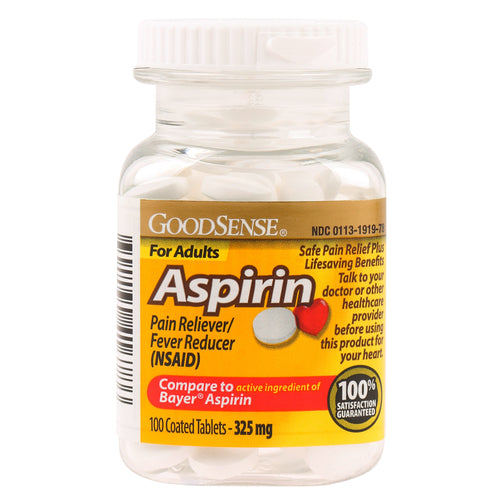 goodsense aspirin 325 mg - 100 ct -- 24 per case