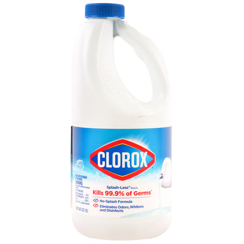 clorox bleach splash-less regular scent 40 oz -- 6 per case