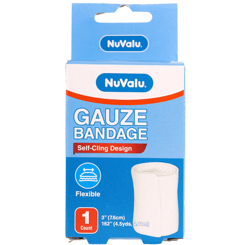 nuvalu gauze bandage - 3in x 4.5yds -- 24 per case