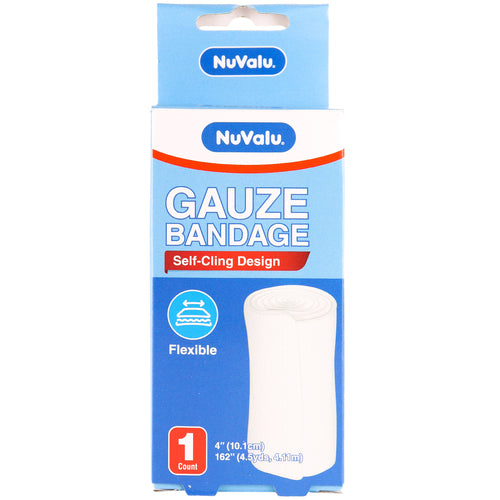 nuvalu gauze bandages 4in x 4.5yds -- 24 per case