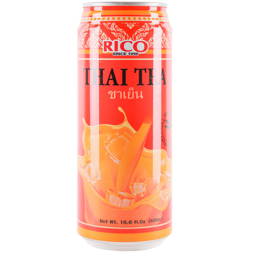 rico thai tea drink - 16.6 oz -- 24 per case