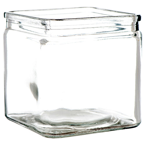 glass cube vases 10 x 10cm - -  -- 12 per case