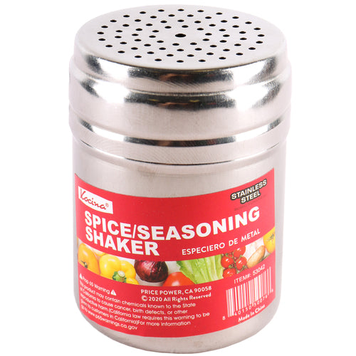 spice & seasoning shakers - stainless steel  -- 10 per box