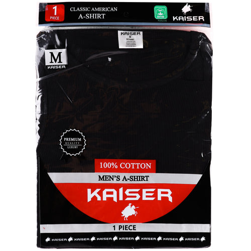 mens a-shirts black cotton  -  -- 12 per box