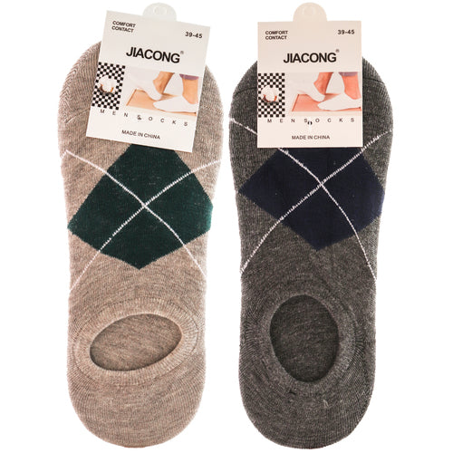 no show socks for men asst color -- 12 per box