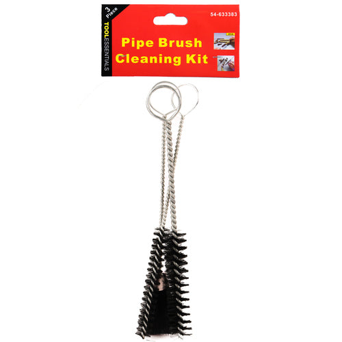 pipe cleaning brush kit - 3 pieces -- 18 per case