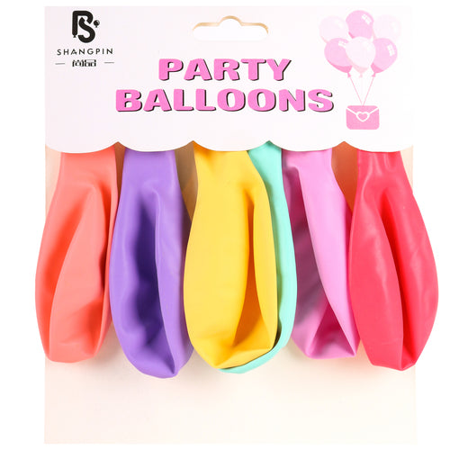 assorted color balloons - 5 pieces  -- 12 per box