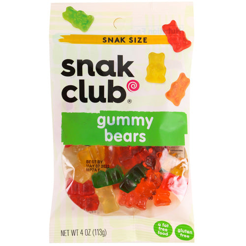 snack club gummy bears - 4 oz -- 12 per case