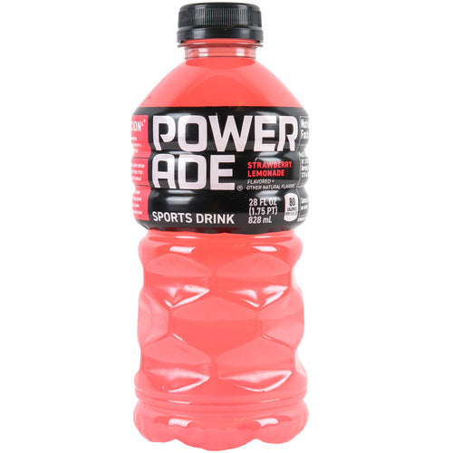 powerade 28 oz strawberry lemonade -- 15 per case