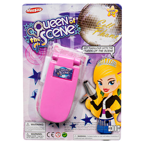 toy cell phone w sound light queen scene -- 24 per box