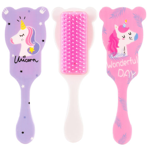 hair brush unicorn degn small asst clr degn 157196 -- 12 per box