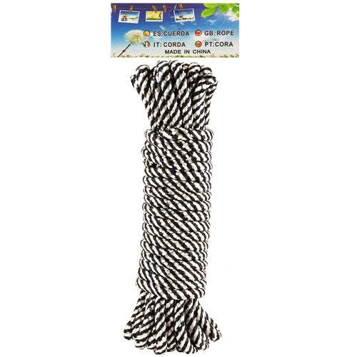 home and garden clothes rope - assorted colors - 7mmx10m  -- 12 per box