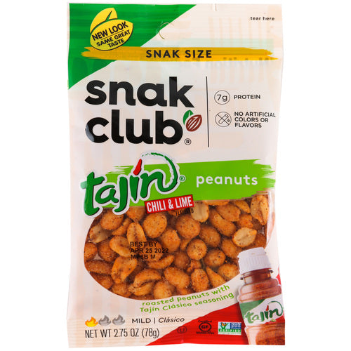 tajin classico peanuts - snak club -- 12 per case