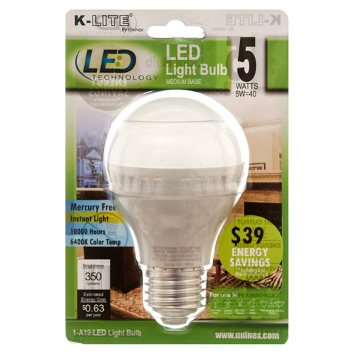 k-lite led light bulbs 5.5w  -- 24 per box