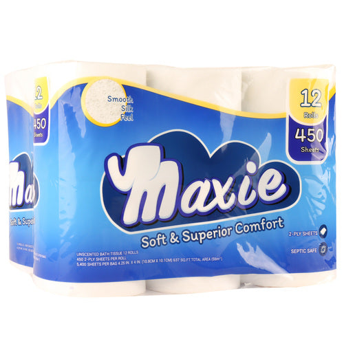 maxie bath tissue 2-ply 450ct -- 48 per case